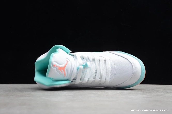 Official Maikesneakers 440892-100 Light Air GS 5 Aqua Jordan 0803